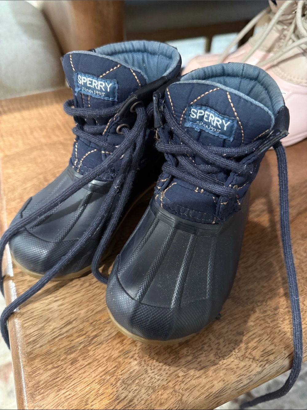 Sperry Navy Kids' Waterproof Port Duck Boots